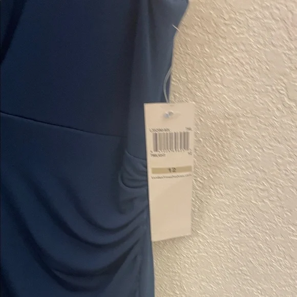 London Times Deep Blue Midi Dress - Picture 7 of 8